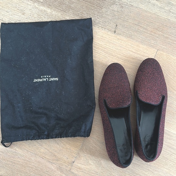 Saint Laurent Women’s Glitter loafers - Picture 2 of 7